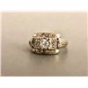 Image 1 : Gold and Diamond Ring- .50 Ct. Center Diamond