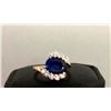 Image 1 : Gold Diamond and Sapphire Ring