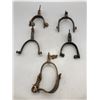 Image 8 : Group of Five Antique Single Spurs