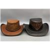 Image 2 : Two Leather Western Style Hats