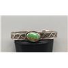 Image 2 : Lovely Green Turquoise and Sterling Silver Bracelet