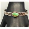 Image 8 : Lovely Green Turquoise and Sterling Silver Bracelet