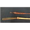 Image 1 : Two Hand braided Vintage Leather Quirts