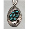 Image 1 : Vintage Turquoise and Sterling Silver Necklace