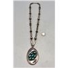 Image 2 : Vintage Turquoise and Sterling Silver Necklace