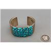 Image 2 : Turquoise and Sterling Silver Inlay Bracelet