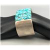 Image 8 : Turquoise and Sterling Silver Inlay Bracelet