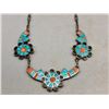 Image 2 : Vintage Sterling Silver Inlay Necklace