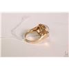 Image 2 : 10kt yellow gold, pearl and diamond ring set with 13.75mm Mabe pearl and .10ct of round white diamon