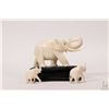 Image 2 : Five carved Ivory elephant figures, various sizes including 1" - 2 1/2", all appear to be elephant i