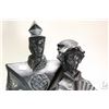 Image 2 : 26 1/2" metal statue of an Oriental couple by Alexander Danel for Austen