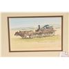 Image 2 : Two small framed watercolours including "The Homesteader" and "Dawson Creek, B.C." both by W.J. Adam