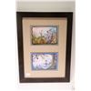 Image 2 : Selection of framed artwork including Group of Seven style print, double bird motif prints, French c