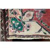Image 2 : 100% handmade Iranian Hamden area carpet with floral medallion with red background, highlights of cr