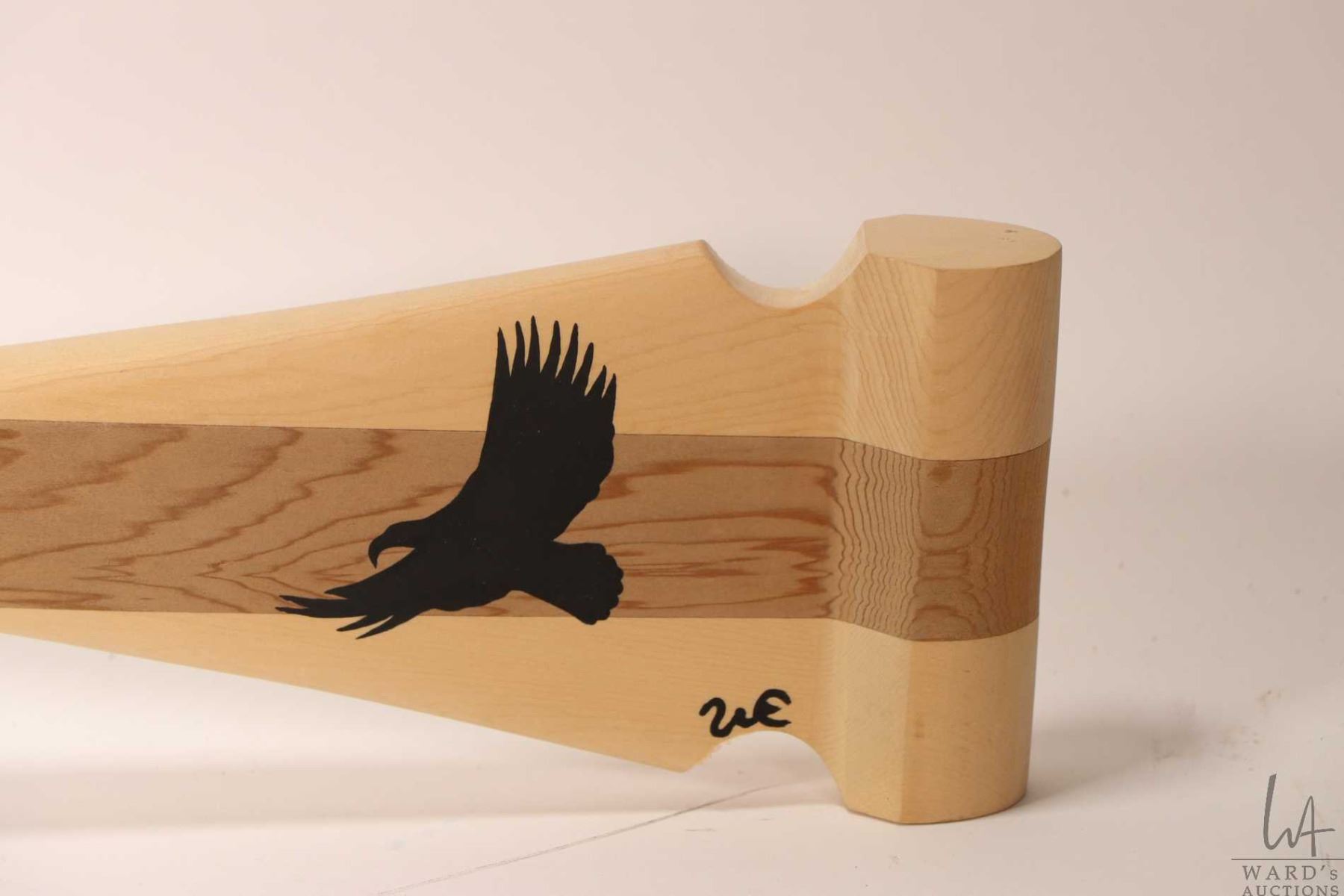 Hand painted and carved Haida Gwaii Raven paddle by artist Wayne ...