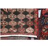 Image 2 : 100% handmade Iranian Mazlegan area carpet with center medallion, red background and highlights of t