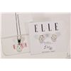 Image 1 : New Elle sterling silver necklace with pearl like pendant $59.00 and matching earrings retail $99.00