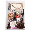 Image 1 : Tray lot of vintage and collectible jewellery including bakelite bangles, signed Coro necklaces, gen