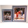 Image 1 : Two framed and autographed Edmonton Oiler's photographs including Dave Semenko and Mark Messier