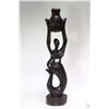 Image 1 : Vintage treenware figural mermaid with jug carving 23 1/2" in height