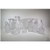 Image 1 : Thirteen crystal decanters including one matching set of three etc. Note: Not available for shipping