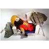 Image 1 : Two Northwest Territories nylon banners, a Bernie' Barons hockey jersey, a Edmonton Klondike Mike do