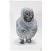 Image 1 : Carved soapstone figure of a robust Inuit figure 10" in height. No noticeable signature