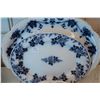 Image 2 : Selection of Flow blue stoneware and semi porcelain including platters, four open and one lidded veg
