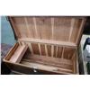 Image 2 : Vintage walnut cedar lined chest with drawer base by Heirloom, note top has been refinished