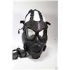 Image 2 : Vintage MSA Us military black rubber gas mask respirator and two pairs of vintage binoculars