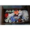 Image 3 : Vintage Viking sewing machine in cabinet with accessories