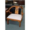 Image 1 : Oriental influenced open arm parlour chair
