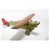 Image 1 : Vintage pressed steel Turner Toys airplane, 22" in length