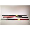 Image 1 : Three collectible replica Chinese Jian double edged swords including one with scabbard missing tip a