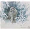 Image 2 : Framed limited edition print titled "Linx in Snow" and pencil signed by artist Robert Bateman 387/45