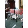 Image 3 : Three piece parlour set with metal bases and bevelled glass tops