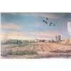 Image 2 : Framed limited edition print titled "Prairie Sunset" by artist Isabel Levesque, 53/800, includes COA