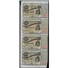 Image 1 : Uncut Sheet of (4) State of Louisiana Baby Bond Obsolete Notes