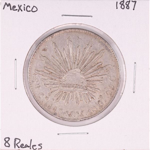 1887 Mexico 8 Reales Silver Coin