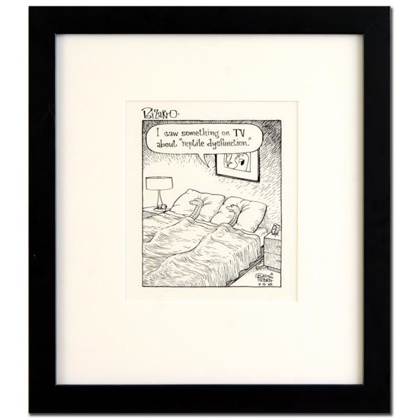 Dan Piraro Bizarro "Reptile Dysfunction (7/9/10-D)" Original Pen And Ink on Paper