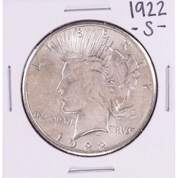 1922-S $1 Peace Silver Dollar Coin