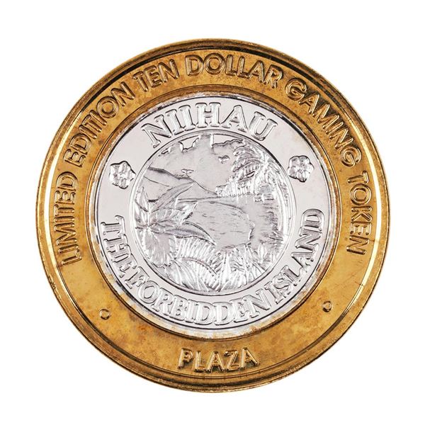 .999 Silver Plaza Hotel & Casino Las Vegas, NV $10 Limited Edition Gaming Token