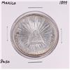 Image 1 : 1899 Mexico Un Pesos Silver Coin
