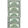 Image 2 : Lot of (5) 1963 $5 Legal Tender Notes