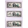 Image 1 : Lot of (3) 2003A $2 Colorized Overprint Federal Reserve Notes in Cases