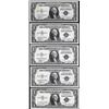 Image 1 : Lot of (5) 1935A/B/C/D $1 Silver Certificate Notes