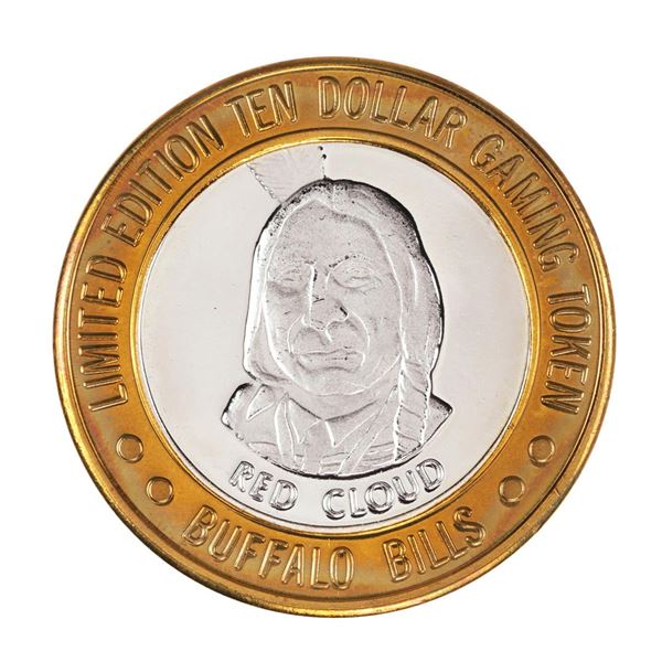 .999 Silver Buffalo Bills Resort & Casino Primm, NV $10 Limited Edition Gaming Token