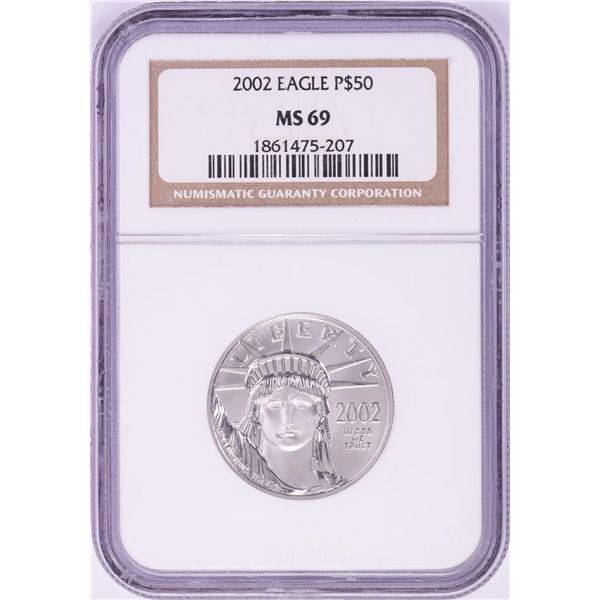 2002 $50 Platinum American Eagle Coin NGC MS69
