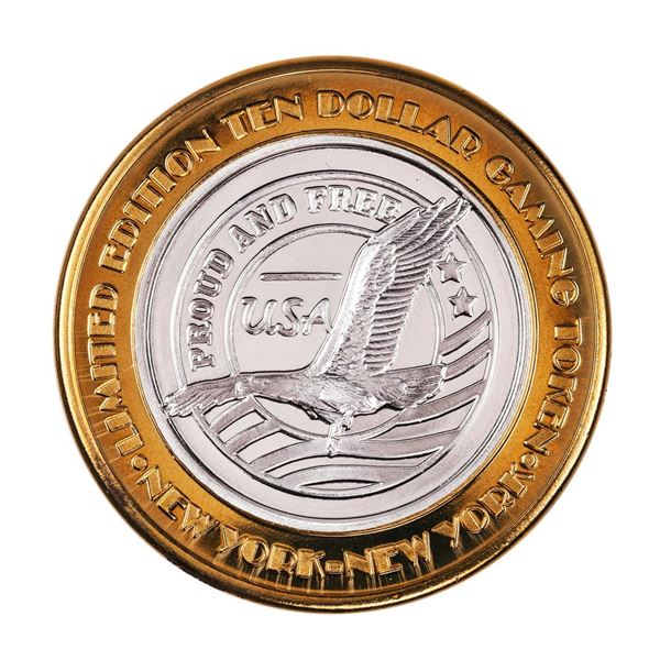 .999 Silver New York New York Hotel & Casino $10 Limited Edition Gaming Token
