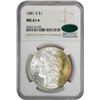 Image 2 : 1881-S $1 Morgan Silver Dollar Coin NGC MS61* Star CAC Amazing Toning
